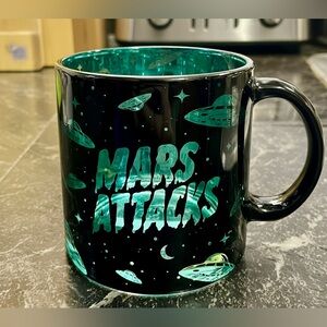 Mars Attacks Movie Alien Retro 20oz Coffee Tea Mug Cup Martian See Through NEW